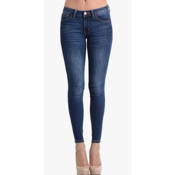 KanCan Super Skinny Jeans Size 7/27 Mid Rise Stretch Denim Blue Women’s - Picture 1 of 9
